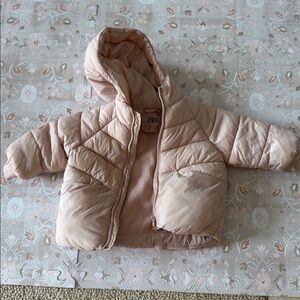 Zara Light Pink Quilted Jacket